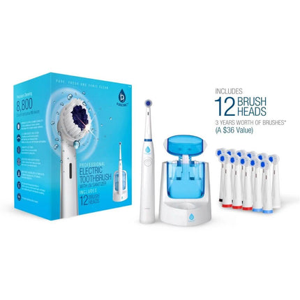 Pursonic RET200 Electric Toothbrush - 12 Brush Heads included