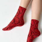 One Size (6-9) / Nero-Rosso