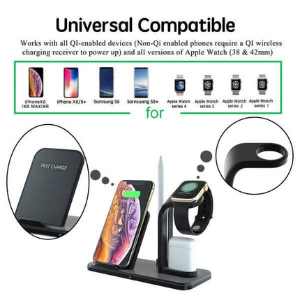Qi 10W Fast Phone Wireless Charging Stand