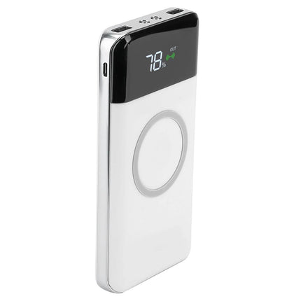 Qi Wireless Station 10000mAh Powerbank with 4 Modes Flashlight