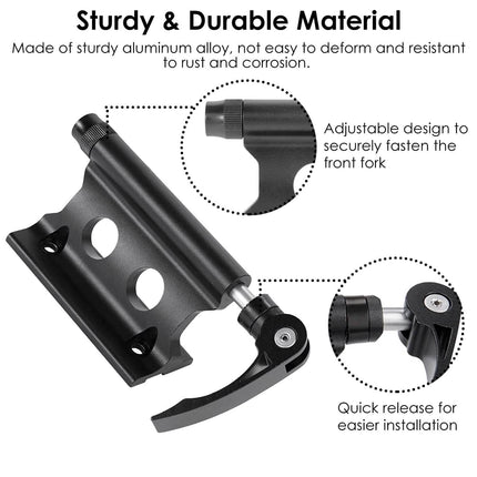 Quick Release Bike Fork Block Mount Rack for Car Roof