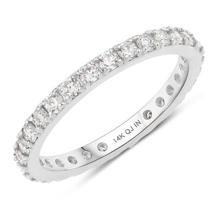 1.00 Carat Lab Grown Diamond 14K White Gold Ring