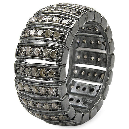 1.25 Carat Genuine TLB Diamond .925 Sterling Silver Ring