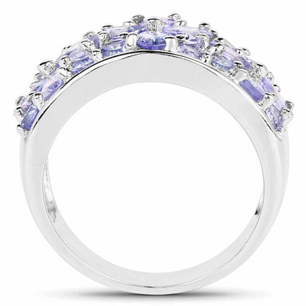 Tanzanite Ring 2.52 Carat in Sterling Silver – Genuine Gemstone Jewelry