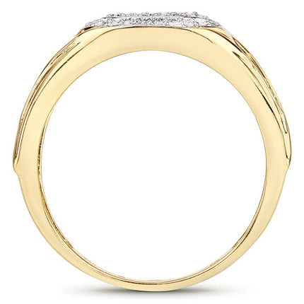 0.24 Carat Genuine White Diamond .925 Sterling Silver Ring