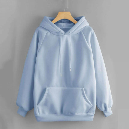 Raglan Sleeve Kangaroo Pocket Hoodie