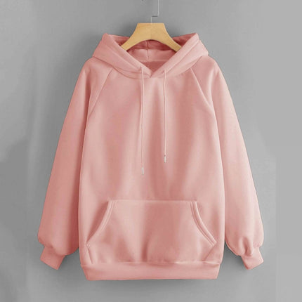 Raglan Sleeve Kangaroo Pocket Hoodie