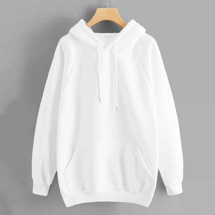 Raglan Sleeve Kangaroo Pocket Hoodie