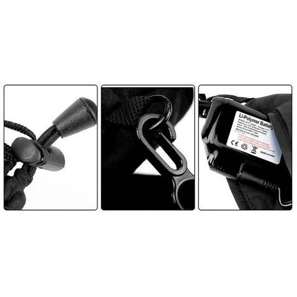 Rechargeable Heated Touch Screen Gloves