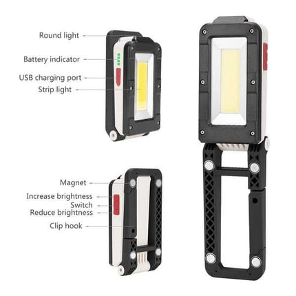 Rechargeable Magnetic Folding LED Outdoor Light