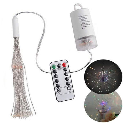 Remote Control Waterproof Christmas Fireworks LED String Lights