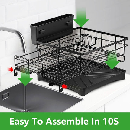 Retractable Dish Drying Rack