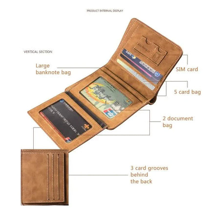 Retro Leather Card Holder for Men