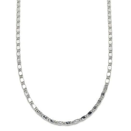 Rhodium Filled High Polish Finish Basic Necklace