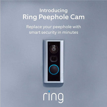 Ring Peephole Cam Video Doorbell Smart, Compact HD Video Wifi Doorbell