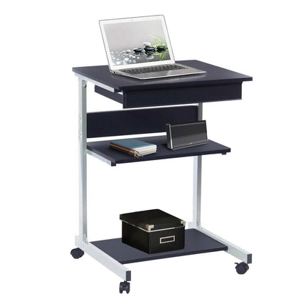Rolling Laptop Cart with Storage