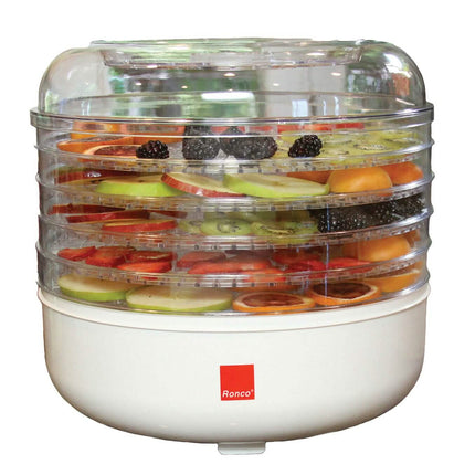 Ronco 5-Tray Dehydrator, Food Preserver, Quiet Dehydrating and Easy to Use