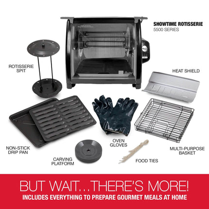 Ronco Modern Rotisserie Oven, Large Capacity (15lbs) Countertop Oven