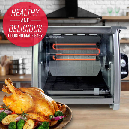 Ronco Modern Rotisserie Oven, Large Capacity (15lbs) Countertop Oven