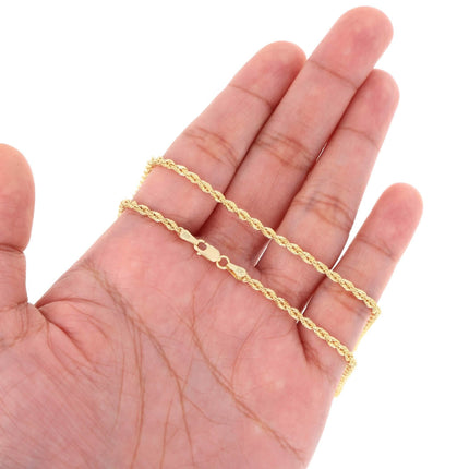 Rope Chain in Yellow Gold - 7mm