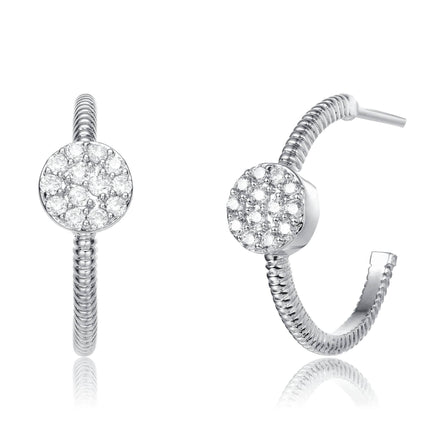 Round Open Hoop Earrings