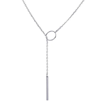 Round Stick Pendant Necklace