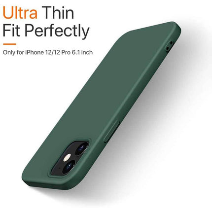 Rubber Case for iPhone 12 and iPhone 12 Pro Case 6.1 inch