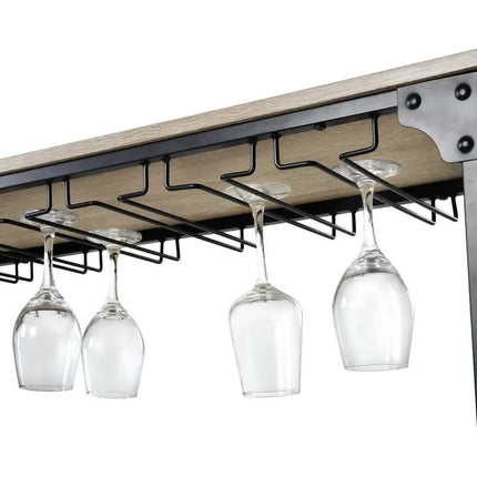 Rustic 40 Bottles Metal Floor Free Standing Wine Rack Table