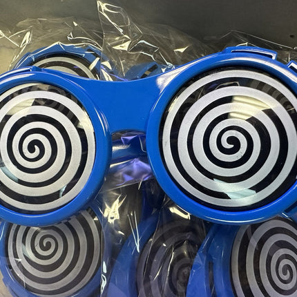 Blue X-Ray Hypnotizing Sunglasses with Swirl Lens