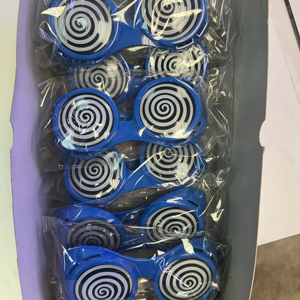 Blue X-Ray Hypnotizing Sunglasses with Swirl Lens