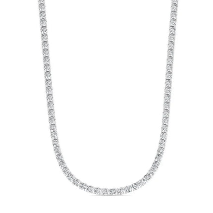 16 CTW Lab Grown Diamond Tennis Necklace – 14kt White Gold, 18’’