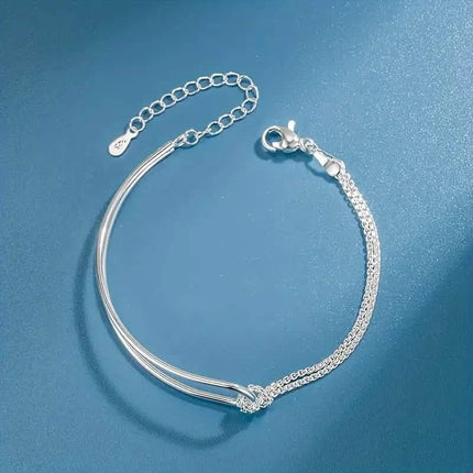 S925 Hypoallergenic Minimalist Geometric Collage Bracelet