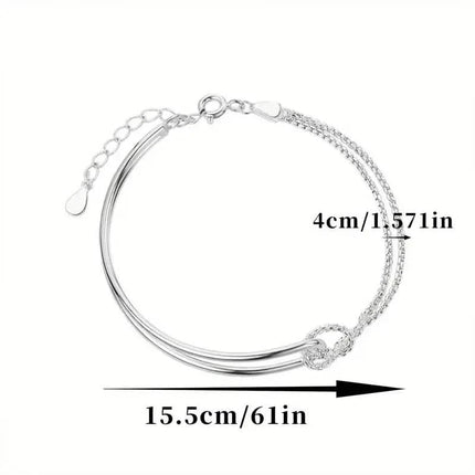 S925 Hypoallergenic Minimalist Geometric Collage Bracelet