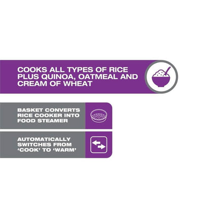 Salton Automatic 6-Cup Rice Cooker