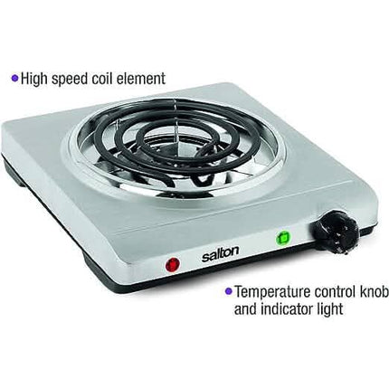 Salton Stainless Steel Portable Cooktop
