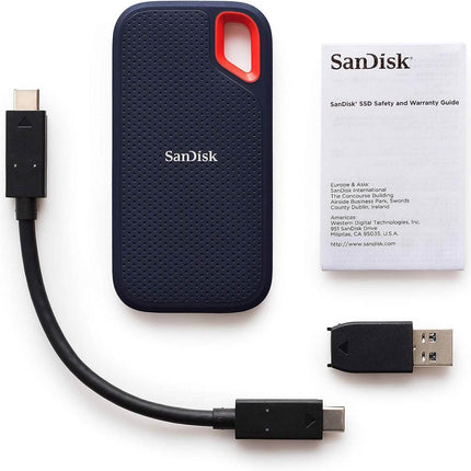 SanDisk 1TB Extreme Portable External SSD - Up to 550MB/s USB-C, USB 3.1 (Refurbished)