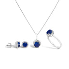 6.5 / White.Gold / Blue Sapphire