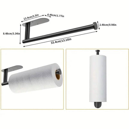 Self-Adhesive Under Cabinet Paper Towel Holder