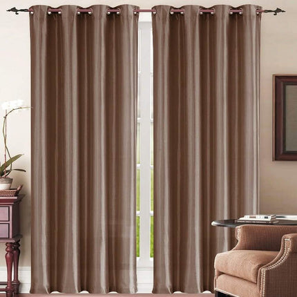 Set of 2: Grommet Curtain Panels - Assorted Colors