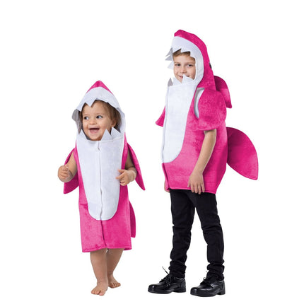 Toddler Baby Shark Costume – Cute Pink & Blue Shark Tunic for Halloween Dress Up
