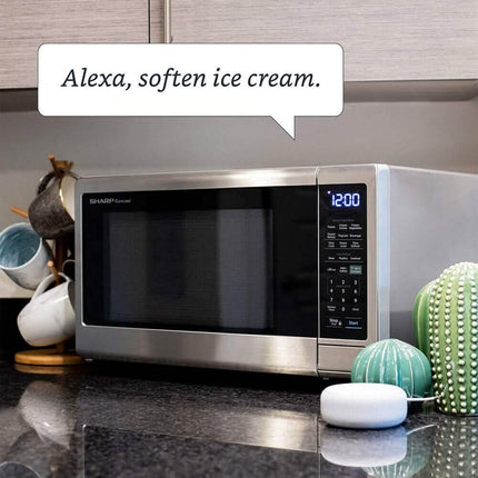 Sharp 1.4-Cu. Ft. Countertop Microwave with Alexa-Enabled Controls