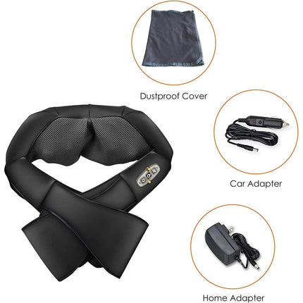 Shiatsu Neck and Shoulder Massager - 4D Back Massager with Heat