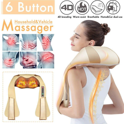 Shiatsu Neck Back Massager Shoulder Massager with Heat