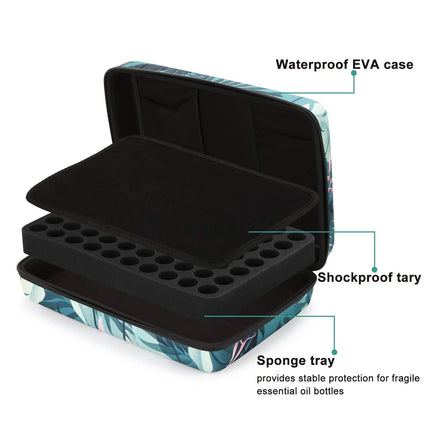 Shockproof Waterproof 70 Bottles EVA Essential Oil Storage