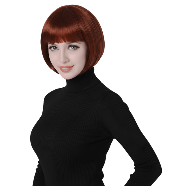 Short Bob Wig with Bangs for Women – Natural Looking Lightweight Hair Wig Multiple Shades