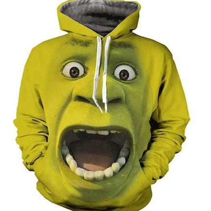 Shrek Men's Fashion 3D Print Hoodie