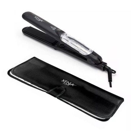 Silk Steam 1.25" Ceramic Steamer Flat Iron with Protective Heat Station Mat
