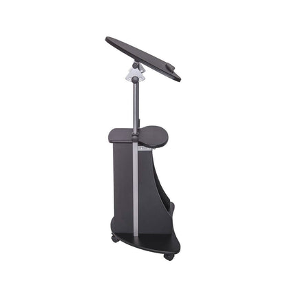Sit-to-Stand Rolling Adjustable Laptop Cart with Storage