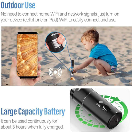 Skybasic 50X to 1000X WiFi Handheld Zoom Endoscopic Camera