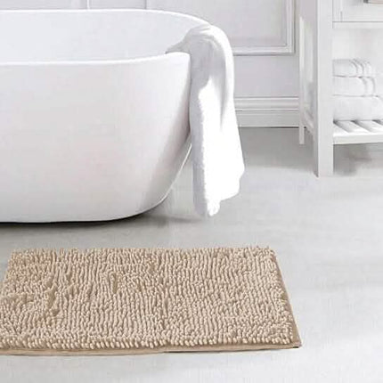 Slip-Resistant Shag Anna Chenille Soft Absorbent Bath Mat Bathroom Rug 17" x 24"